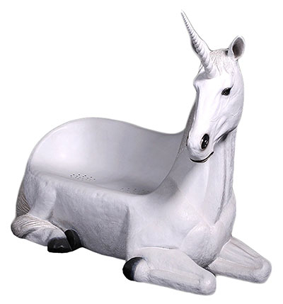 Resin Unicorn Seat Outdoor - Click Image to Close